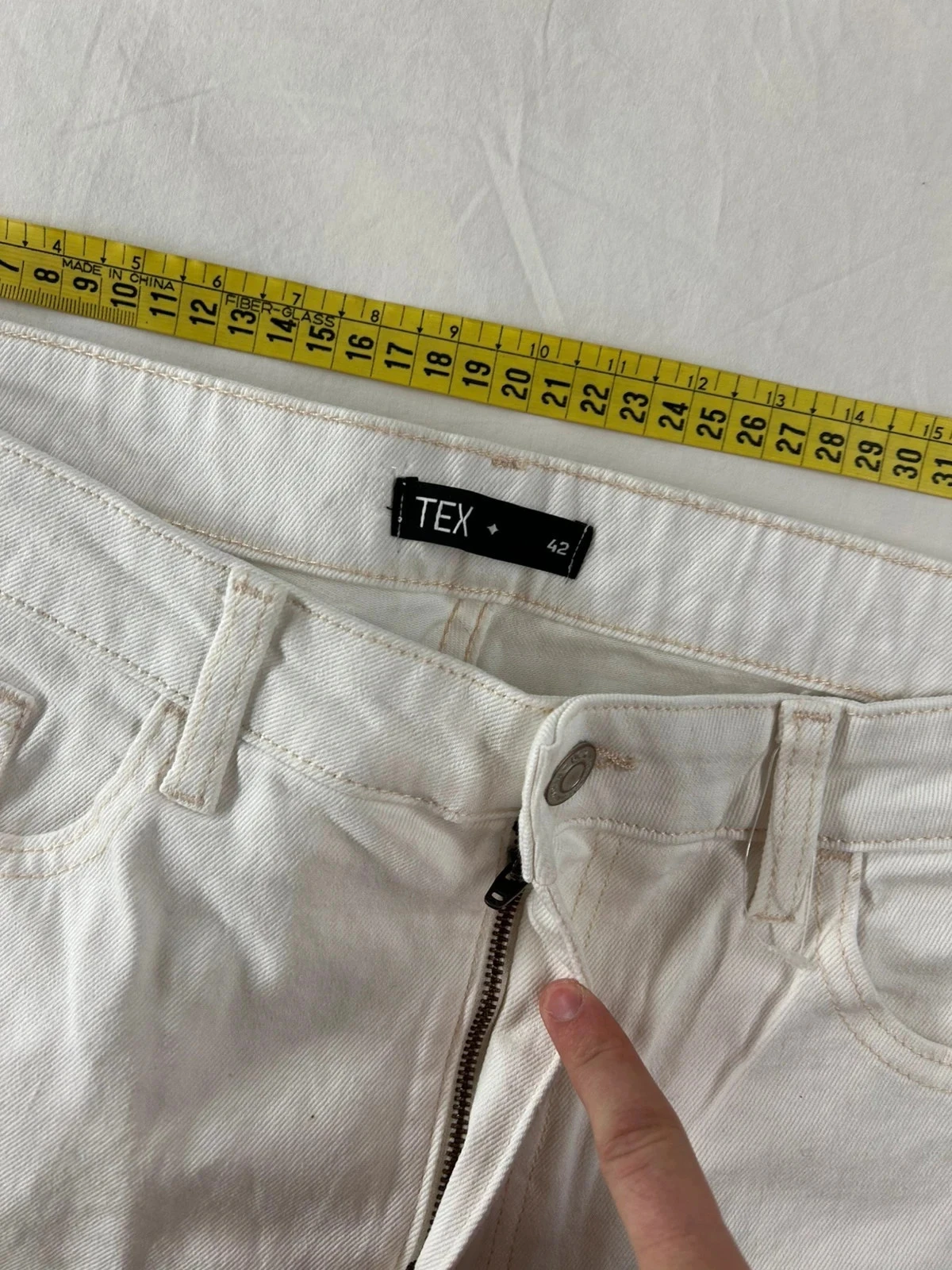 Rechte pas tex witte jeans – photo 9